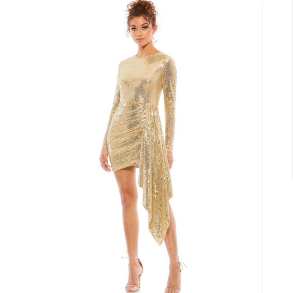 MacDuggal gold dress!